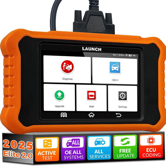 LAUNCH X431 Creader Elite 2.0 OBD2 Diagnosegerät für BMW/für Mini/für Rolls Royce Gleiche Funktion wie LAUNCH X431 Diagnosegerät Tool,vollständige System,50+ Reset,aktiver Test,ECU-Codierung